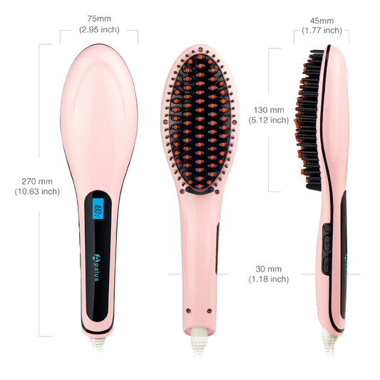Apalus Brush Hair Straightener Detangling Hair Brush