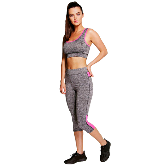 Holly Crop Top And Capri Running Legging