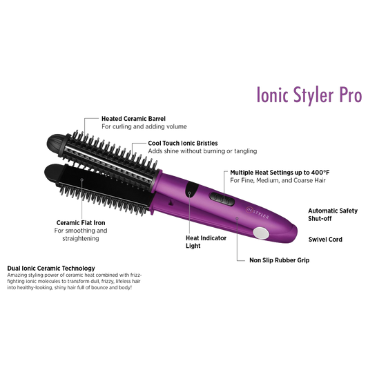 InStyler Ionic Styler Pro Ceramic Flat Iron