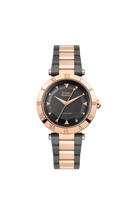 Vivienne Westwood Montagu Black And Rose Gold Tone Ladies Watch