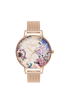 Olivia Burton Glasshouse Rose Gold Plated Mesh Ladies Watch