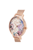 Olivia Burton Glasshouse Rose Gold Plated Mesh Ladies Watch