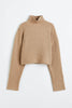 Ribbed Mock Turtleneck Sweater