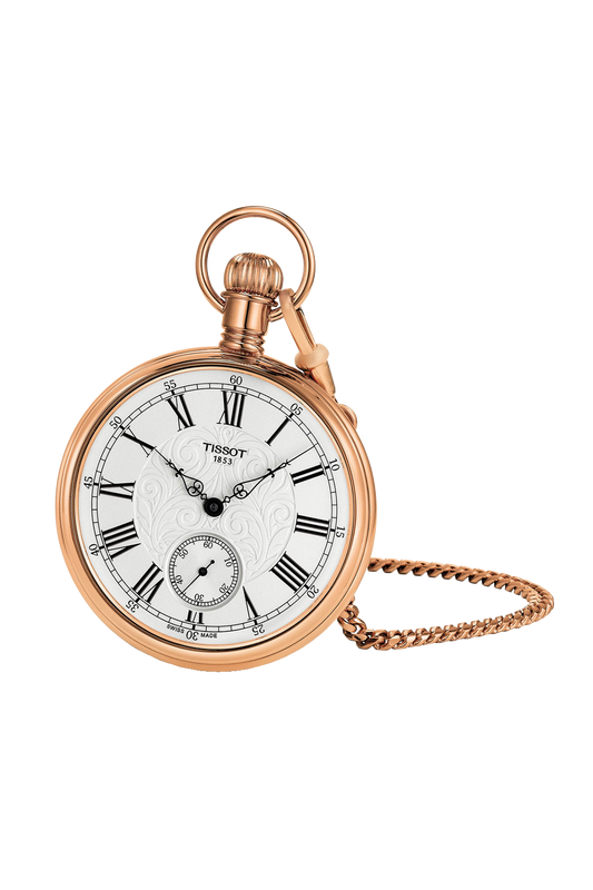 Tissot Lepine Rose Gold Tone Mechanical Pocket Watch