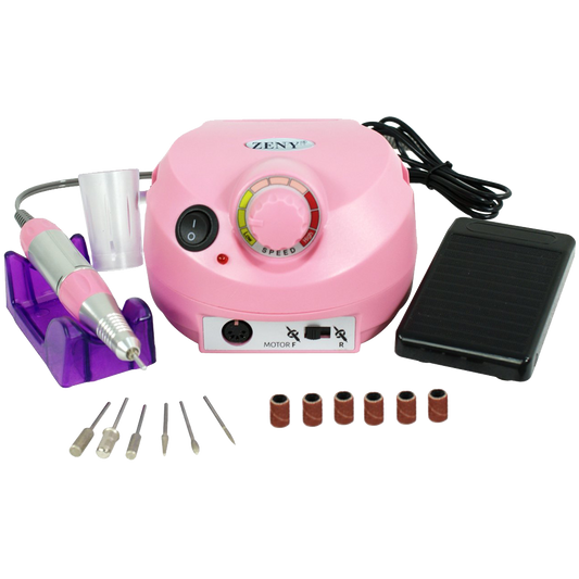 Zeny Pro 30000rmp Complete Electric Nail Drill Kit Set Art File Bit Acrylic Manicure Pedicure Band Low Noise And Vibration